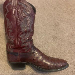 Full Quill Ostrich cowboy boots
